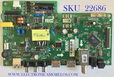 MAIN FUENTE PARA TV HKPRO / B16043260 / TP.MS3393.PB786 / 3MS93AX18 / 02-SH893B-C003000 / MODELO HKP32F16 / ESTA TARJETA ES CHINA Y ES UTILIZADA EN DIFERENTES MARCAS Y MODELOS / ENTRAR A DESCRIPCIÓN DEL PRODUCTO