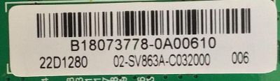 MAIN FUENTE PARA TV TCL / B18073778 / TP.MS3663.PA581 / 3MS663Q0 / 02-SV863A-C032000 / 22D1280 / ESTA TARJETA ES CHINA Y ES UTILIZADA EN DIFERENTES MARCAS Y MODELOS / ENTRAR A DESCRIPCIÓN DEL PRODUCTO - Imagen 3