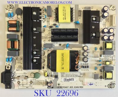 FUENTE DE PODER PARA TV HISENSE / SHARP / NUMERO DE PARTE 242444 / RSAG7.820.8349/ROH / HLL-4465WK / PANEL HD580S1U02-L1 / DISPLAY V580DJ4-QE1 REV.C2 / MODELOS LC-58Q7370U / 58R6E 58A6100UWR / 58RGE / 58R7E1 / 58R6000FM / 58H6500E / 58H6550E