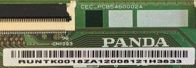 T-CON PARA TV ELEMENT·ROKU TV / POLAROID 4K UHD SMART TV / NUMERO DE PARTE RUNTK0018ZA / CEC_PCB5460002A / RUNTK0018 (ZA) / PANEL´S LC546PU2L01 / TPT550F2-PU2L01.Q REV:S01G / MODELOS PTV55174KILED / E4SW5518RKU C8D0U / E4SW5518RKU D8D0U / E4SFT5517 B8G4M - Imagen 2