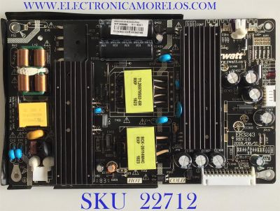 FUENTE DE PODER PARA TV MEMOREX / ER3243-D-82550-P02 / ER3243 REV:10 / MI1-180917 / MODELO MTSU5078B