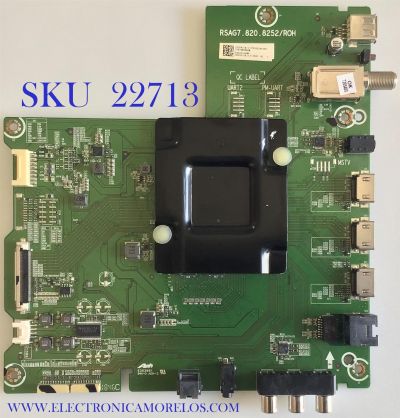 MAIN PARA TV HISENSE / 237847 / RSAG7.820.8252/ROH / 233010 / PANEL HD650S1U51-L2\S0\GM\ROH / MODELO 65RGE