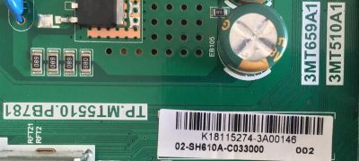 MAIN FUENTE PARA TV ATVIO / 02-SH610A-C033000 / K18115274 / TP.MT5510.PB781 / 3MT659A1 / 3MT510A1 / 02-SH610A-C033000 / K18115274-3A00146 / MODELO 43'' Y 32'' /  ESTA TARJETA ES CHINA Y ES UTILIZADA EN DIFERENTES MARCAS Y MODELOS - Imagen 2