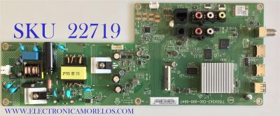 MAIN FUENTE PARA TV VIZIO / XJCB02K010 / 715GA543-C0C-000-004T / (X)XJCB02K010010X/J8KKA2L / PANEL TPT320B5-FHBN0.K REV:S49P2AP / MODELO D32F-G1 LTQUQMKV