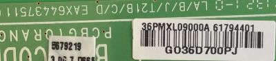 MAIN PARA TV LG / EBU61794401 / EAX64437511(1.0) / 61794401 / MODELO 32LS3500 - Imagen 2