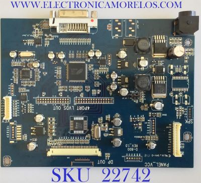 MAIN PARA TV LG / QHD270-MP-V6 / D-800 REV_1.0 / PANEL LM270WQ1 (SD)(B1) / 