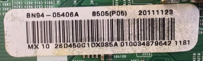 MAIN PARA TV SAMSUNG / BN94-05406A / BN41-01749A / BN97-06275G / SUSTITUTAS BN94-04475B / BN94-04475F / PANEL LTF260AP05 / MODELO LN26D450G1DXZA SG02 - Imagen 2