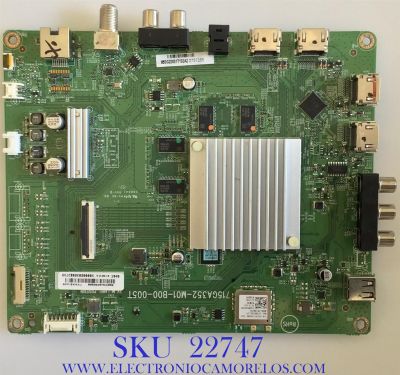 MAIN PARA TV VIZIO / 756TXJCB02K020 / GXJCB02K020000X / 715GA352-M01-B00-005T / PANEL TPT500U1-QVN03.U REV.SFB1GC / MODELOS M507RED-G1 LTCWZFKV