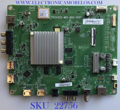 MAIN PARA TV VIZIO / GXJCB02K015 / 715GA352-M01-B00-005T / PANEL TPT500B5-U2T01.D REV:S01W / MODELO M507-G1 LTCHQHOV