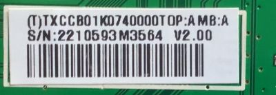 MAIN PARA TV INSIGNIA / CBPFTXCCB01K074 / 715G5451-M01-000-004X / TXCCB01K0740000TOP / PANEL MT3151A05-2 VER.2.1 / MODELO NS-32E321A13 - Imagen 2