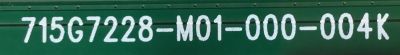 MAIN SHARP / XECB0TK007 / 715G7228-M01-000-004K / XECB0TK007020X / PANEL TPT500J1-HVN07.U REV:S600B / MODELO LC-50LB371U  - Imagen 3