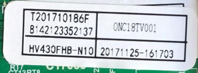 MAIN FUENTE PARA TV ONN / T201710186F / TP.MS3553.PB801 / 8142132252137 / C17220299 / PANEL HV430FHB-N10 / MODELO OMC18TV001 ESTA TARJETA ES CHINA Y ES UTILIZADA EN DIFERENTES MARCAS Y MODELOS / ENTRAR A DESCRIPCIÓN DEL PRODUCTO - Imagen 2