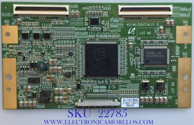 T-CON PARA TV SAMSUNG / LJ94-01904F / 40/46/52HTC4LV.0 / 1904F / PANEL LTA460HT-L11 / MODELO LNT4665FX/XAA