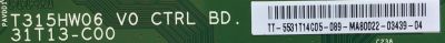 T-CON PARA TV SONY / 55.31T14.C05 / T315HW06 V0 CTRL BD / 31T13-C00 / 5531T14C05 / PANEL T315HW07 V.1 / MODELO KDL-32EX710 - Imagen 2
