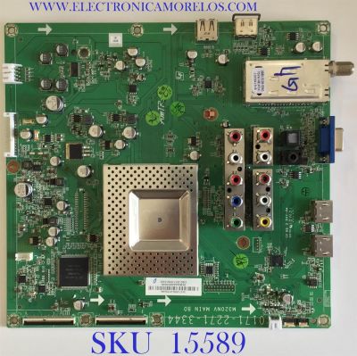 MAIN ORIGINAL PARA TV VIZIO / NUMERO DE PARTE 3637-0582-0150 / 0171-2271-3344 / 3637-0582-0395 / PANEL LC370EUG (SC)(R1) / MODELO M370NV LUAKGWAL / M370NV LAUKGWAL