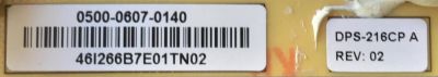 FUENTE DE PODER PARA TV VIZIO / 0500-0607-0140 / DPS-216CP A / DPS-216CP / 2950273906 / PANEL LC550EUH (SD)(A1) / MODELOS M550SV LAQPKAAM / M550SV LAUPKAAM - Imagen 2