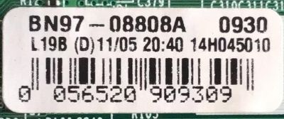 MAIN PARA TV SAMSUNG / BN94-08153A / BN41-02245A / BN97-08808A / PANEL CY-DF400CSLV3H / MODELO UN40H6203AFXZA UF04 - Imagen 3