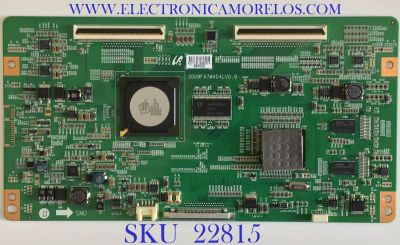 T-CON PARA TV SAMSUNG / LJ94-02719L / 2009FA7M4C4LV0.9 / BN81-02362A / SUSTITUTAS LJ94-02845A / LJ94-02850B / LJ94-02851C / LJ94-02851D / LJ94-02851E / LJ94-02852F / LJ94-02852G / MAS SUSTITUTAS EN DESCRIPCION / PANEL LTF550HF04 / MODELO UN55B6000VFXZA