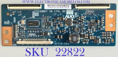 T-CON PARA TV SANYO / 55.42T23.C02 / T315HW07 VB / 31T14-C0J / 5542T23C02 / PANEL T420HVN01.1 / MODELO FVM4212 P42142-00