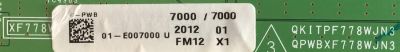 T-CON PARA TV SHARP / DUNTKF778FM12 / RUNTK4910TP / CPWBX4910TP / XF778WJN3 / DUNTK773WE12 / QKITPF778WJN3 / QPWBXF778WJN3 / PANEL LK800D3GW10Z / MODELOS LC-806400U / LC-60LE632U - Imagen 4
