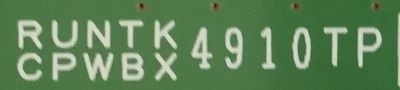 T-CON PARA TV SHARP / DUNTKF778FM12 / RUNTK4910TP / CPWBX4910TP / XF778WJN3 / DUNTK773WE12 / QKITPF778WJN3 / QPWBXF778WJN3 / PANEL LK800D3GW10Z / MODELOS LC-806400U / LC-60LE632U - Imagen 3