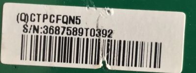 PLACA CONECTOR PARA TV NEC / CTPCFQN5 / 715G7943-T0D-000-005K / (Q)CTPCFQN5 / MODELOS P404 / P554 / V554 / V404 - Imagen 2