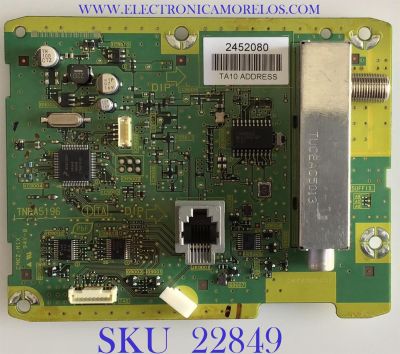 TARJETA TUNER PARA TV PANASONIC / TNPA5196AB / TNPA5196 / 39568F / PANEL AX080A076G / MODELOS TH-32LRH30U / TH-32LRU30 / TH-42LRU30