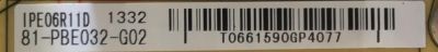 FUENTE DE PODER PARA TV HISENSE / 81-PBE032-G02 / IPE06R41 / T0661590GP4077 / CCP-508 / MODELO 32H3B2 / ESTA TARJETA ES CHINA Y ES UTILIZADA EN DIFERENTES MARCAS Y MODELOS / ENTRAR A DESCRIPCIÓN DEL PRODUCTO - Imagen 2