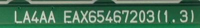 MAIN PARA TV LG / EBT63419001 / EAX65467203(1.3) / RU5163A0H4 / PANEL T5500HVF04.1 / MODELO 55LY340C-UA.BUSDLJR - Imagen 2
