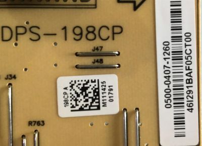 FUENTE DE PODER PARA TV VIZIO / 0500-0407-1260 / DPS-198CP / 050004071260 / SUSTITUTAS 0500-0407-1030 / 0500-0412-1030 / PANEL LC420WUH (RD)(P1) / MODELO E421VO - Imagen 3