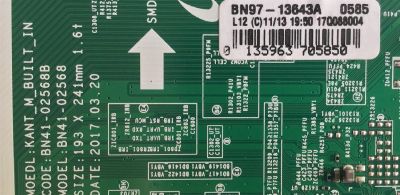 MAIN PARA TV SAMSUNG / BN94-12195R / BN41-02568B / BN97-13643A / MODELO UN55MU6300FXZA FB13 - Imagen 2