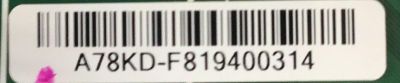 MAIN PARA TV PHILIPS (( NUEVA )) / NUMERO DE PARTE AA78KUG-65UL / BAA7VCG0201 2 / BAA7VCG02012 / A78KD / A78KD-F819400314 / PANEL LC650EGY (SL)(A1) / MODELO 65PFL5602/F7 C - Imagen 4
