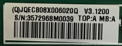 MAIN PARA TV PANASONIC / JQECB08X006 / 715G7515-M0F-000-005K / (Q)JQECB08X006020Q / MODELO TH-43LFE8U - Imagen 2