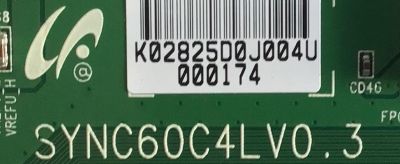 T-CON PARA TV NEC / LJ94-02825D / SYNC60C4LV0.3 / 02825D / PANEL LTI400HA02-001 / MODELO L408TM / P401 - Imagen 2