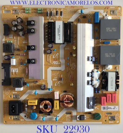 FUENTE DE PODER PARA TV SAMSUNG / NUMERO DE PARTE BN44-01063A / L65E8N_THS / BN4401063A / PANEL´S CY-RT065FGLV2H / CY-RT065FGLV4H / MODELOS QN65Q70 / QN65Q70TAFXZA CH03 / QN65Q70TAFXZA FA01 / QN65Q7D / QN65Q7DTAFXZA FF02