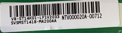 MAIN PARA TV TCL / SVSMST1418-MA200AA / 40-MS14FA-MAA2HG / V8-ST14K01-LF1V2033 / NTV000020A-03408 / PANEL V400HJ6-PE1 C3 / MODELOS 40S325 / 32S327 - Imagen 3