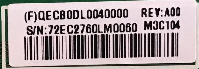 MAIN PARA MONITOR DELL / QECB0DL004 / 715G6862-M01-000-0H5K / (F)QECB0DL0040000 / PANEL LM250WQ1(SS)(A1) / MODELO U2515HC - Imagen 2