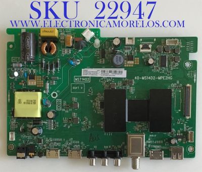 MAIN FUENTE PARA TV TCL / 08-CM32TML-LC205AA / 40-MS14D2-MPE2HG / 08-MST1414-MA200AA / 08-MST1414-MA300AA / PANEL LVW320NDEL MJ9W00 / MODELO 32S325