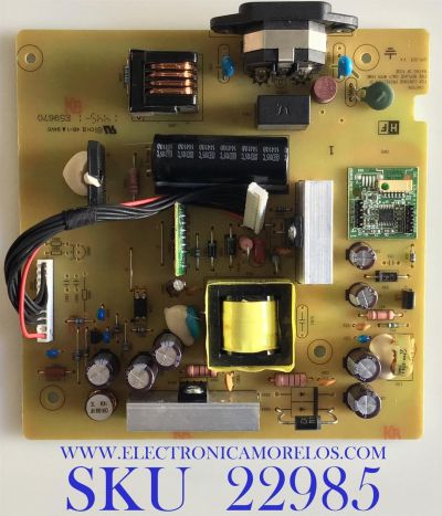 FUENTE DE PODER PARA MONITOR HP / 79101400803H00 / 491A010Q1400H03 / K180CAA05VQQ / ILPI-325 V.A / PANEL LTM230HL07 / MODELO E231I