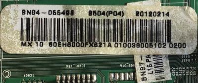 MAIN PARA TV SAMSUNG / NUMERO DE PARTE BN94-05549E / BN41-01778A / BN97-06546A / PANEL CY-DE600CGSW1V / DE600CGS-V1 / MODELOS UN60EH6000FXZA HS01 / UN60EH6000FXZC / UN60EH6000FXZP - Imagen 2