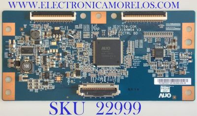 T-CON PARA TV SAMSUNG / NUMERO DE PARTE 5546T03C37 / 55.46T03.C37 / T315HW04 V3 / 31T09-COK / SUSTITUTAS 5546T03C48 / 5540T04C07 / 5546T03C43 / 5546T03C34 / 5546T04C19 / 5537T05C49 / 5531T12C02 / 5537T05C59 / PANEL LTF460HJ02-A03 / MODELO LN46C630K1FXZA