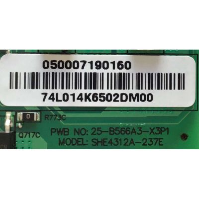LED DRIVER PARA TV VIZIO / 0500-0719-0160 / 25-B566A3-X3P1 / SHE4312A-237E / PANEL HV430QUB-H10 / MODELO M437-G0 LAUFQWKV - Imagen 2