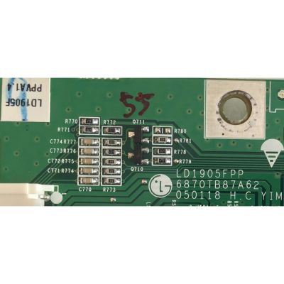 MAIN PARA MONITOR DELL / LD1905FPPVA1.4 / 6870TB87A62 / LD1905FPP / 050118 / S52H50727P / PANEL M190EN03 V.1  / MODELO 1905FP - Imagen 3