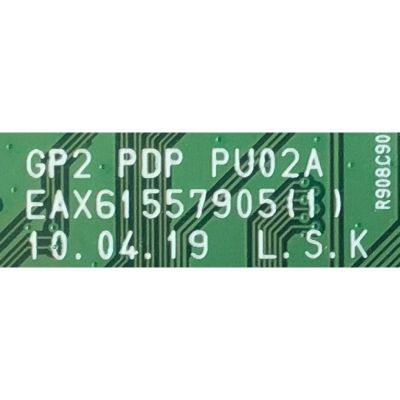 MAIN PARA TV LG / EBT60955903 / EAX61557905(1) / PANEL PDP50R10104 / MODELO 50PK750-UA.AUSALHR - Imagen 2