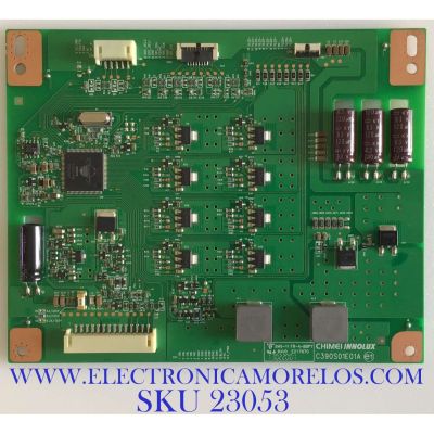 LED DRIVER PARA TV SEIKI / 27-D087014 / C390S01E01A / PANEL V390DK1-LS1 REV.C1 / MODELO SE39UY04	