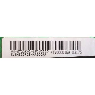 MAIN PARA TV TCL 4K·UHD·HDR / NUMERO DE PARTE SVSMS22R03-MA200AA / 40-MS22R1-MAA2HG / V8-ST2K01-LF1V2210 / NTV000016A / PANEL LVU550NDEL 5J9W01 / MODELO 55S421 - Imagen 3