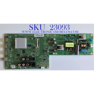 MAIN FUENTE PARA TV VIZIO / 756TXJCB02K036 / 715GA543-C02-000-004T / (X)XJCB02K036000X / PANEL TPT315B1-1B01.L REV:S22A / ST3151B01-1 / MODELOS D32F-G1 LTM3QMLW/ D32F-G1 LTM3QMKW