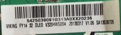 MAIN PARA TV INSIGNIA / 5425039091G / T.MS3393.71 / V320HWSD04 / A13030726 / PANEL V320HWSD04 / MODELO NS-32D200NA14 - Imagen 3
