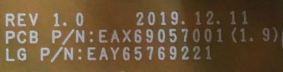 FUENTE DE PODER PARA TV LG / NUMERO DE PARTE EAY65769221 / EAX69057001(1.9) / 65769221 / LGP50T-20U1 / EAX69057001 / PANEL´S NC500DQG-VXHX3 / NC500DQG-VXHX5 / MODELOS 50UN7300AUD / 50UN7300PUF / 50UN7000PUC / 50UB7300AUD / 50UN6950ZUF - Imagen 3