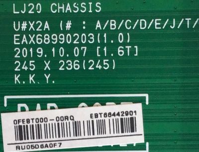 MAIN PARA TV LG 4K Smart UHD NanoCell RESOLUCION (3840 x 2160) / EBT66442901 / EAX68990203 (1.0)  / EAX68990205 (1.0) / PANEL HC550DQB-SLCA1-2141 / MODELO 55NANO90UNA.BUSWLJR - Imagen 2